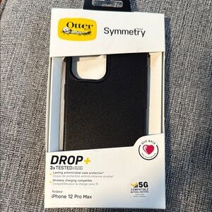 OtterBox Symmetry Series Black Case for iPhone 12 Pro Max